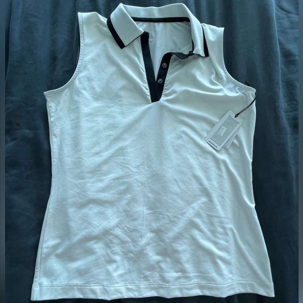 TAIL women's sz small sleeveless golf top